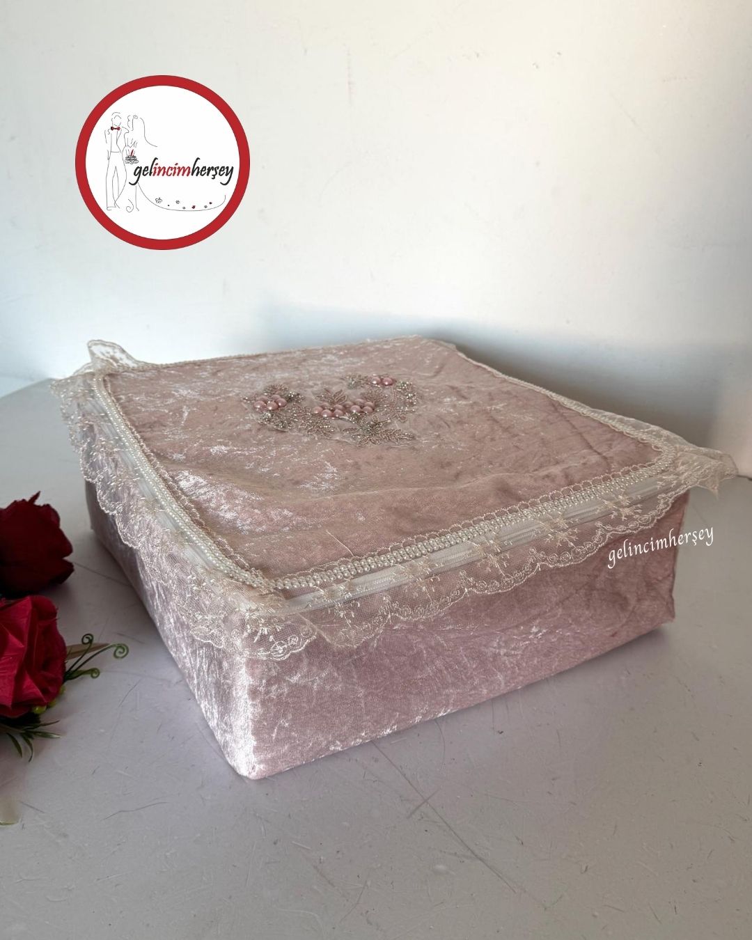 GelincimherşeyNişanÇeyizBohçasıİçinDantelliKadifeHurçOrtaBoyPudra2