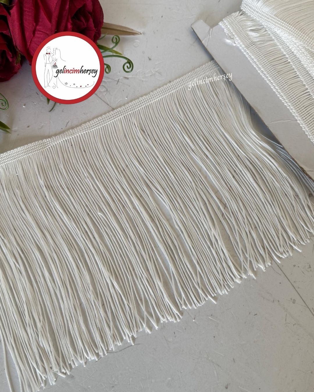 GelincimherşeySaçakPüskülŞerit2mtEn20cmEkru1