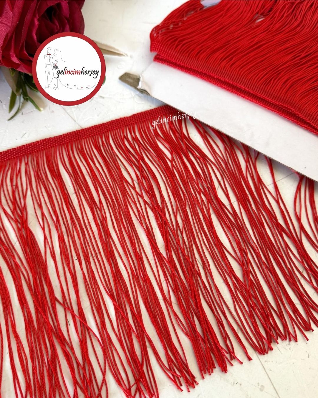 GelincimherşeySaçakPüskülŞerit2mtEn20cmKırmızı1
