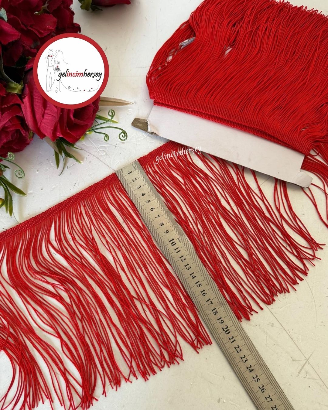 GelincimherşeySaçakPüskülŞerit2mtEn20cmKırmızı2