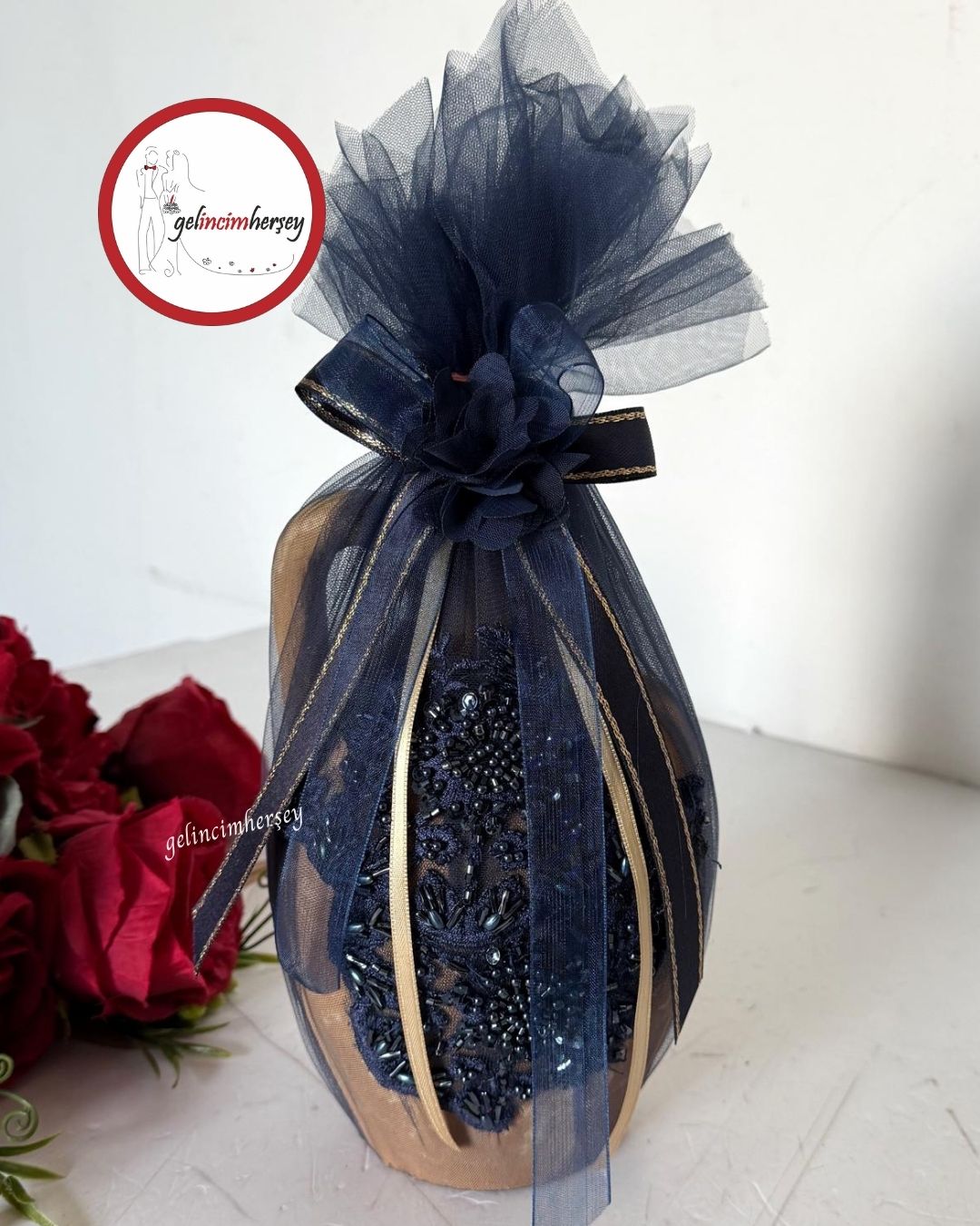 GelincimherşeyVipDantelliKınaTestisiLacivert