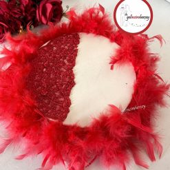 Gelincimherşey VIP Dantelli Tüylü Gelin Tefi