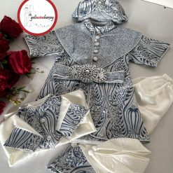 Gelincimherşey 1 Yaş Erkek Bebek Sünnet Takımı – Osmanlı Detaylı Şehzade Konsept Mevlüt Takımı - MAVİ