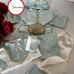 Gelincimherşey 1 Yaş Erkek Bebek Sünnet Takımı – Osmanlı Detaylı Şehzade Konsept Mevlüt Takımı - TURKUAZ