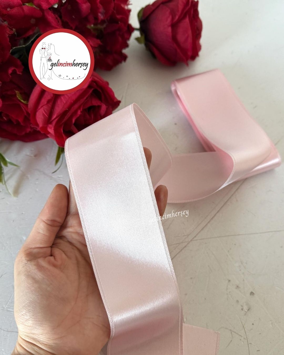 Gelincimherşey6cmSatenKurdelePudra