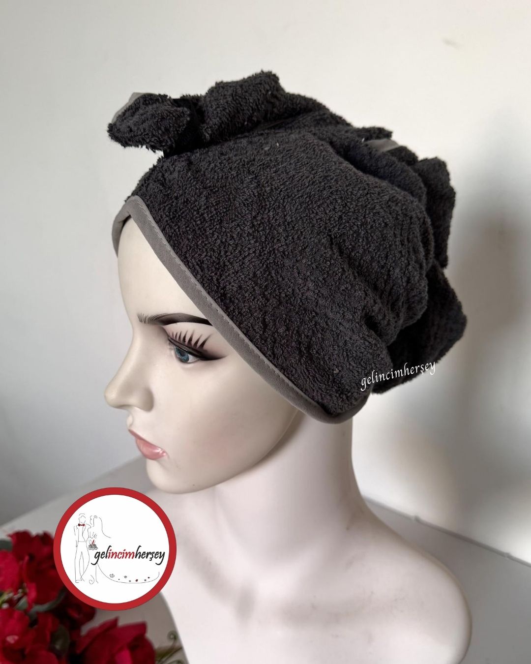 GelincimherşeyBoneHavluAntrasitGri