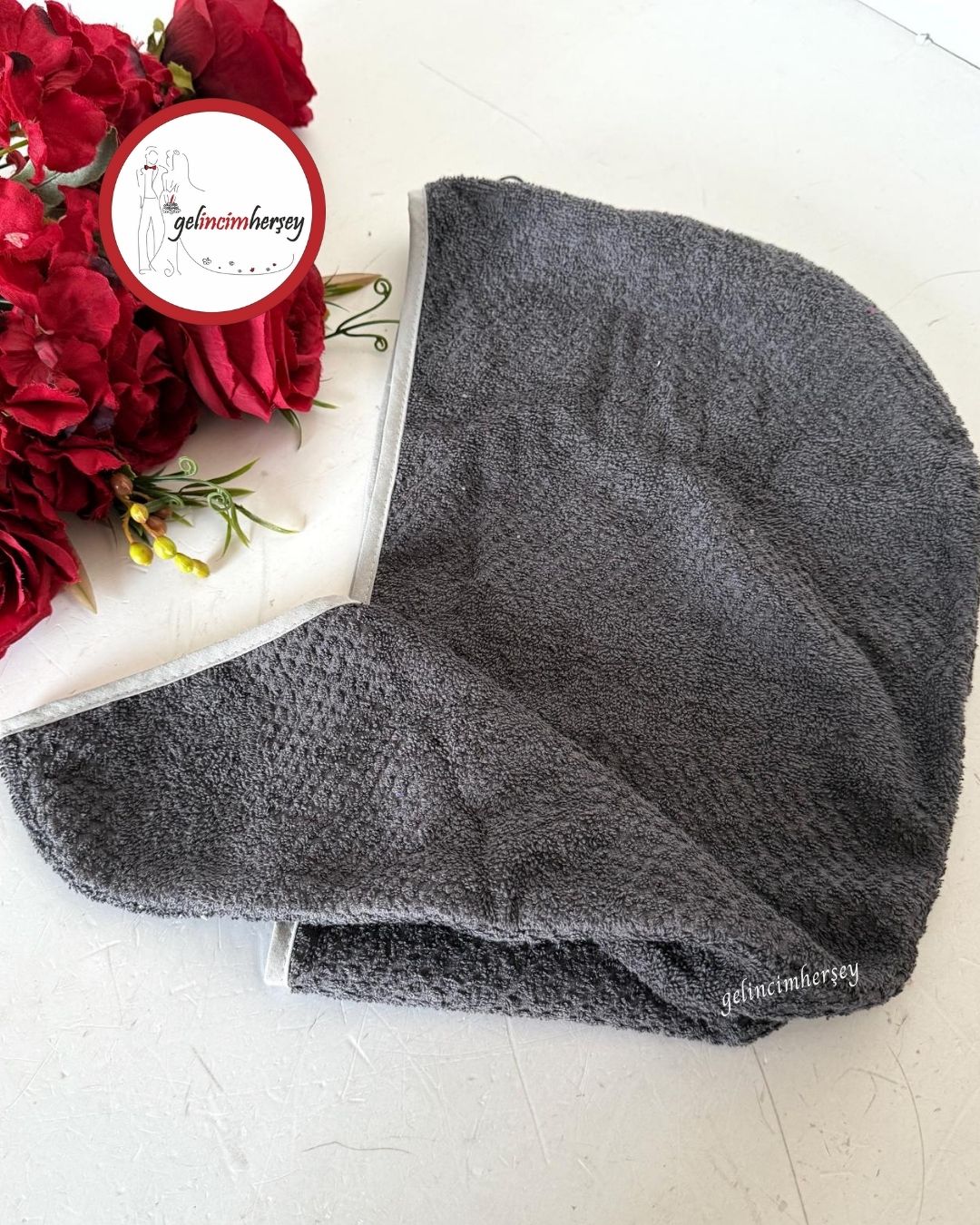 GelincimherşeyBoneHavluAntrasitGri1