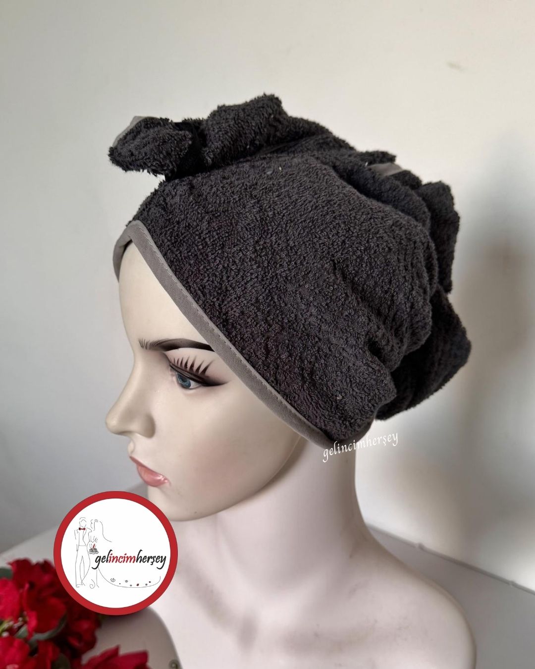 GelincimherşeyBoneHavluAntrasitGri2