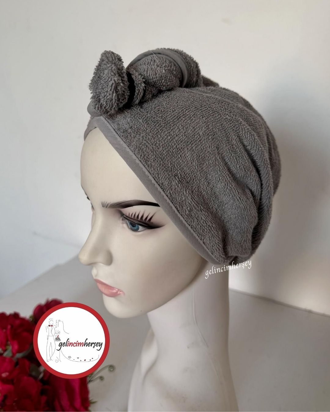 GelincimherşeyBoneHavluGri1