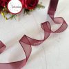 GelincimherşeyDüzŞifonBiyeliKurdele2.5cm4mtBordo