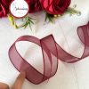 GelincimherşeyDüzŞifonBiyeliKurdele2.5cm4mtBordo1