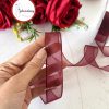 GelincimherşeyDüzŞifonBiyeliKurdele2.5cm4mtBordo2