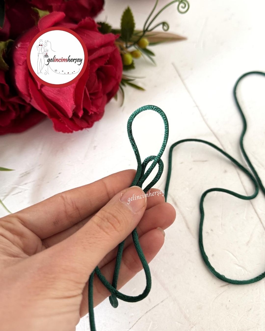 GelincimherşeyFloşİp2mm5mtZümrütYeşil2