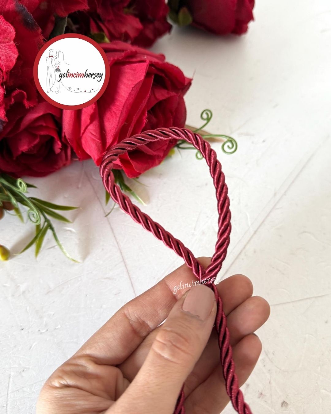 GelincimherşeyHalatKordonİpBordo2