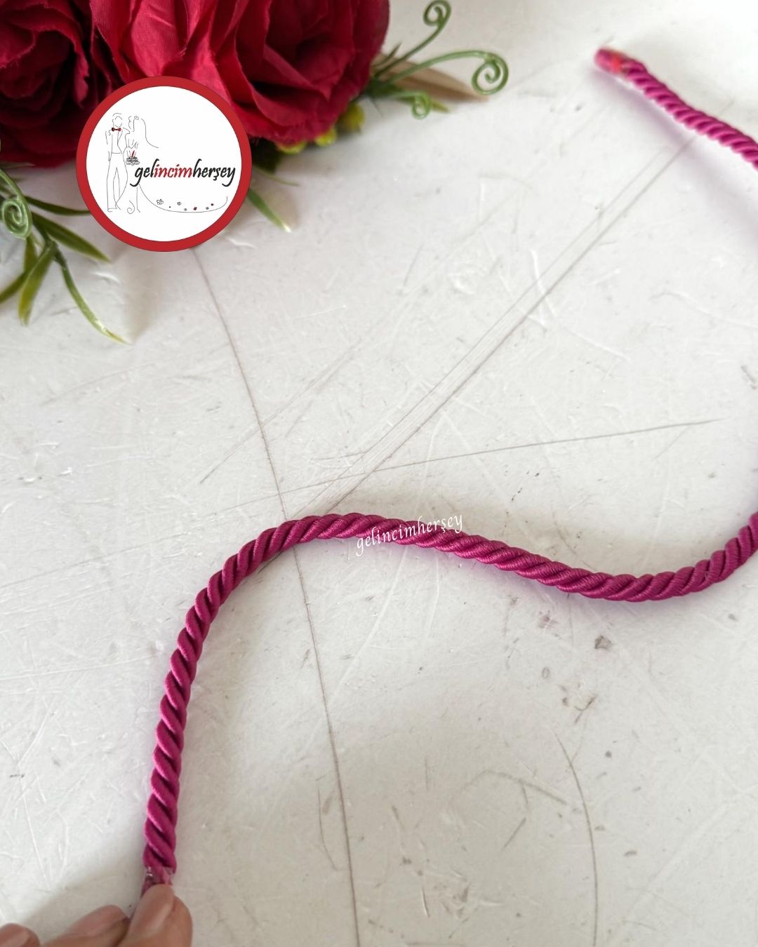 GelincimherşeyHalatKordonİpKoyuPembe