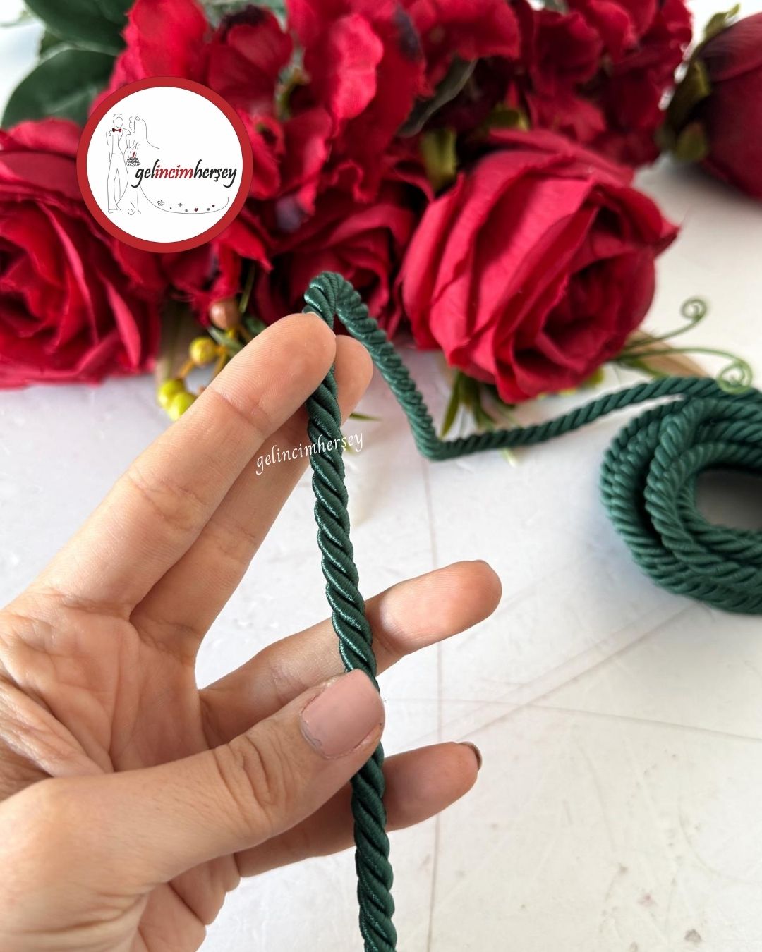 GelincimherşeyHalatKordonİpKoyuYeşil1
