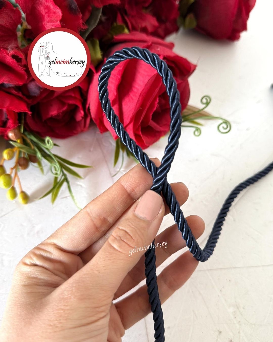 GelincimherşeyHalatKordonİpLacivert2