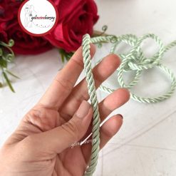 Gelincimherşey Halat Kordon İp 0.5 cm 2 mt   - MİNT YEŞİLİ