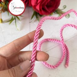 Gelincimherşey Halat Kordon İp 0.5 cm 2 mt   - PEMBE
