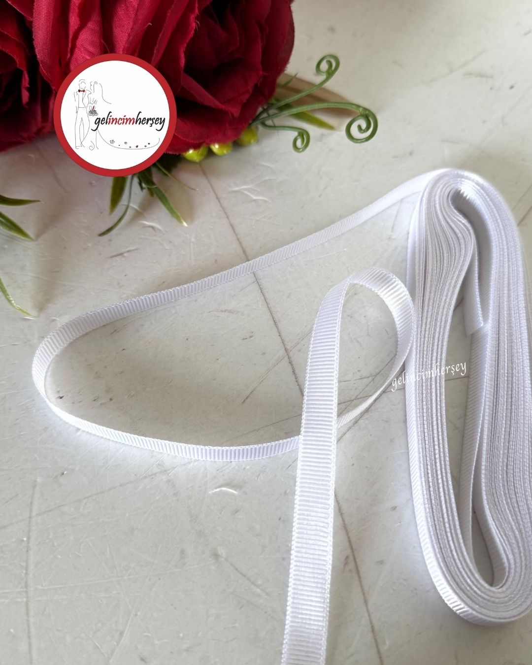 GelincimherşeySatenGrogren1cmBeyaz1