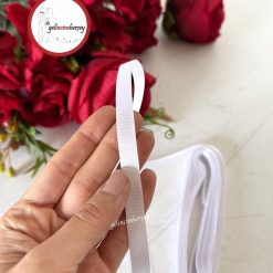 Gelincimherşey Saten Grogren Kurdele 1 cm - BEYAZ