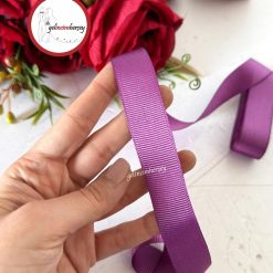Gelincimherşey 2 cm Saten Grogren Kurdele - MÜRDÜM