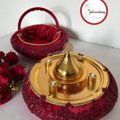 Gelincimherşey Vip Dantelli Kına Sepeti ve Kına Tepsisi