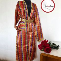 Gelincimherşey Kutnu Mecidiye Kumaş Üç Etek Yöresel Kaftan Kemerli