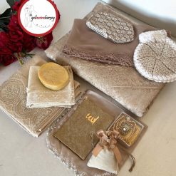 Gelincimherşey 12 Parça Bej Hediyelik Bohça Çeyiz Seti