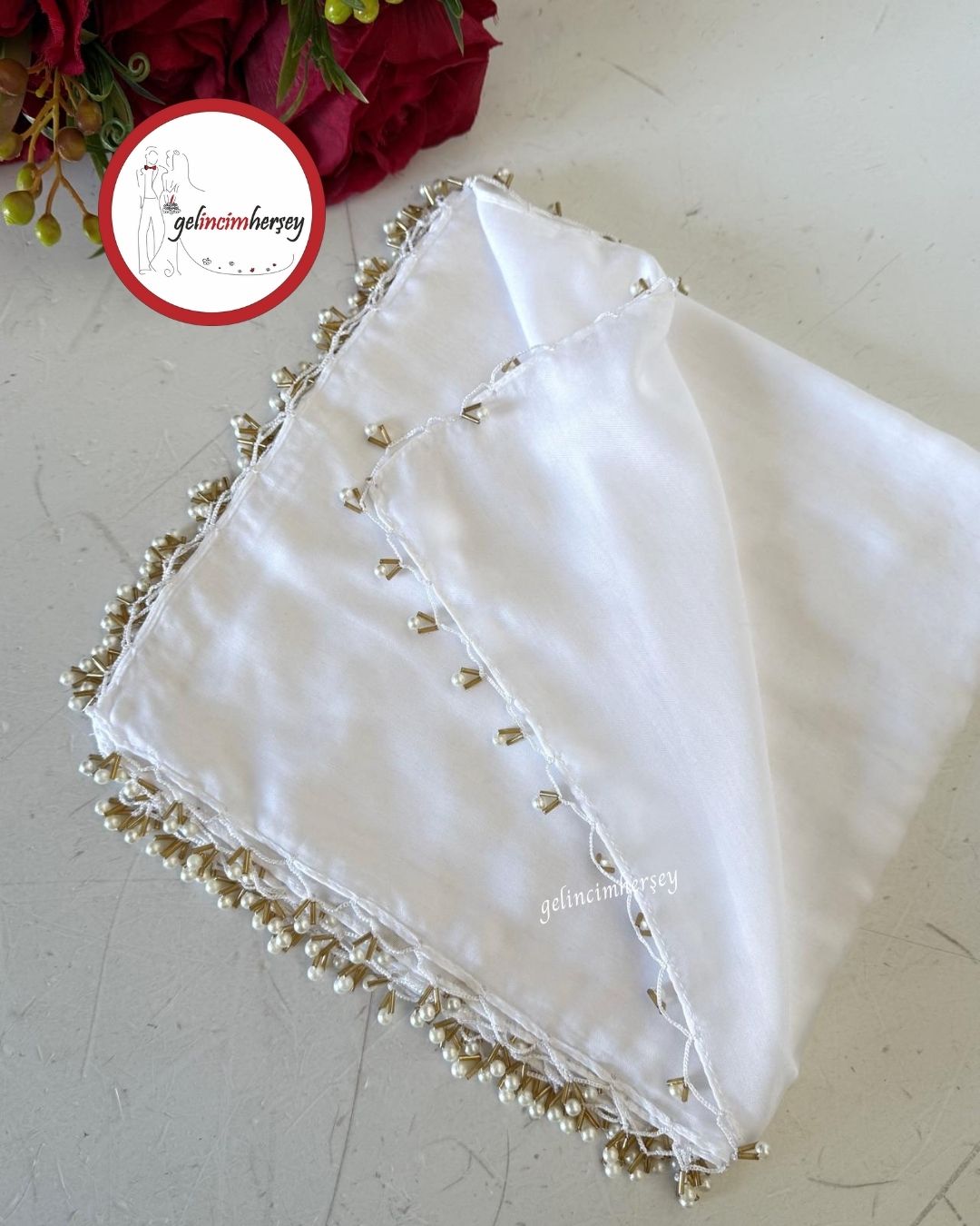 GelincimherşeyBoncukİşlemeliTülbentEkru1