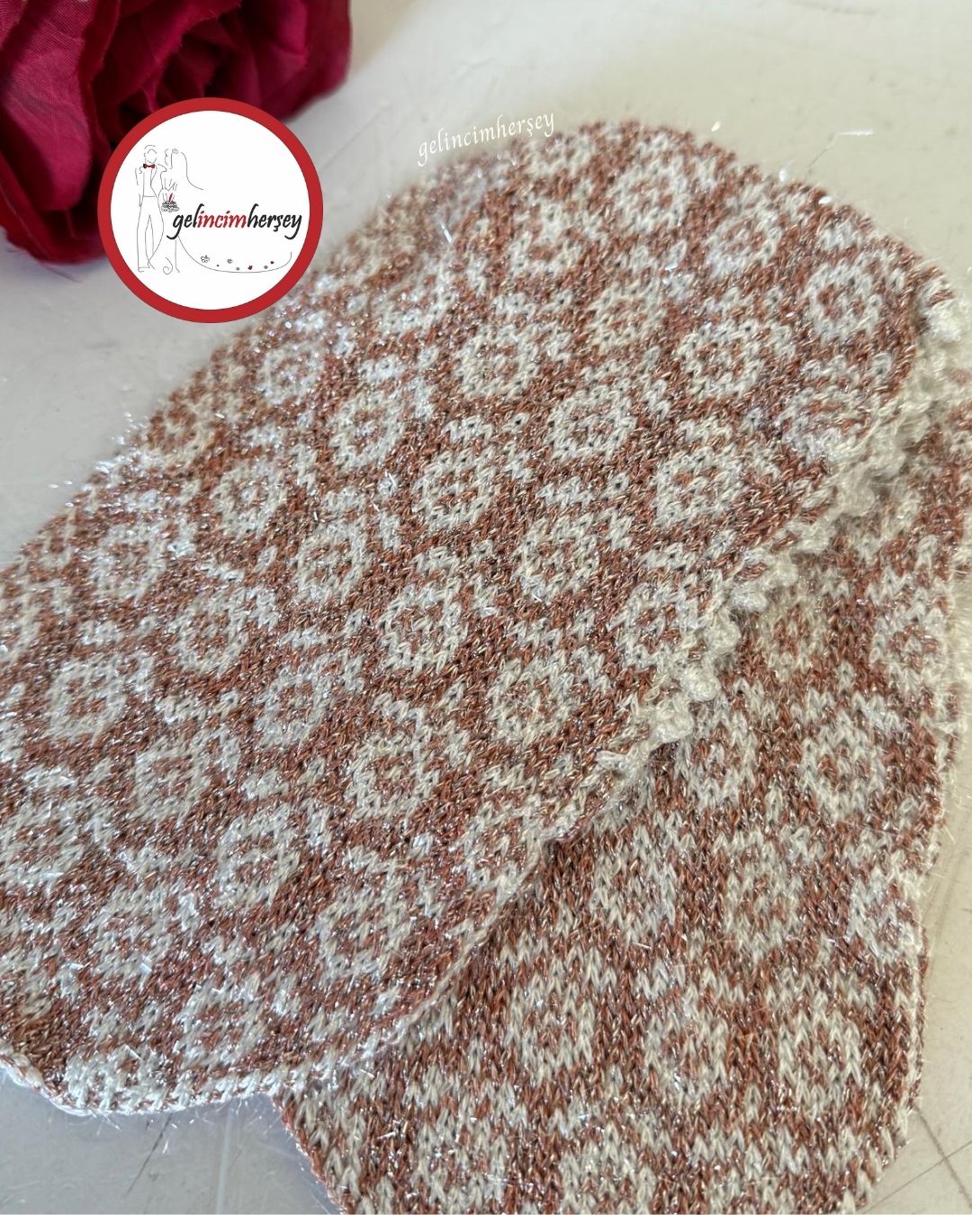 GelincimherşeyÇeyizlikHediyelikSimliÖrgüİpliPatikPudra1