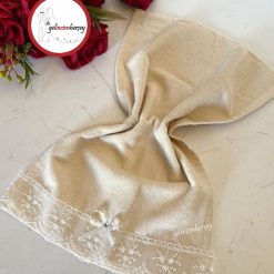 Gelincimherşey Tül Güpürlü Mutfak Havlusu - BEJ