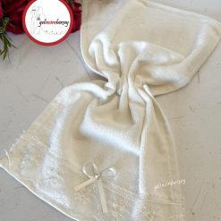 Gelincimherşey Tül Güpürlü Mutfak Havlusu - EKRU