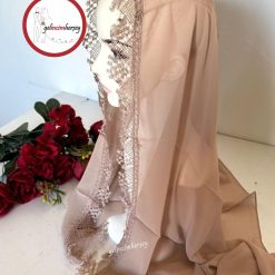 Gelincimherşey Makine İşi İğne Oyalı Şal Mevlüt Örtüsü - BEJ