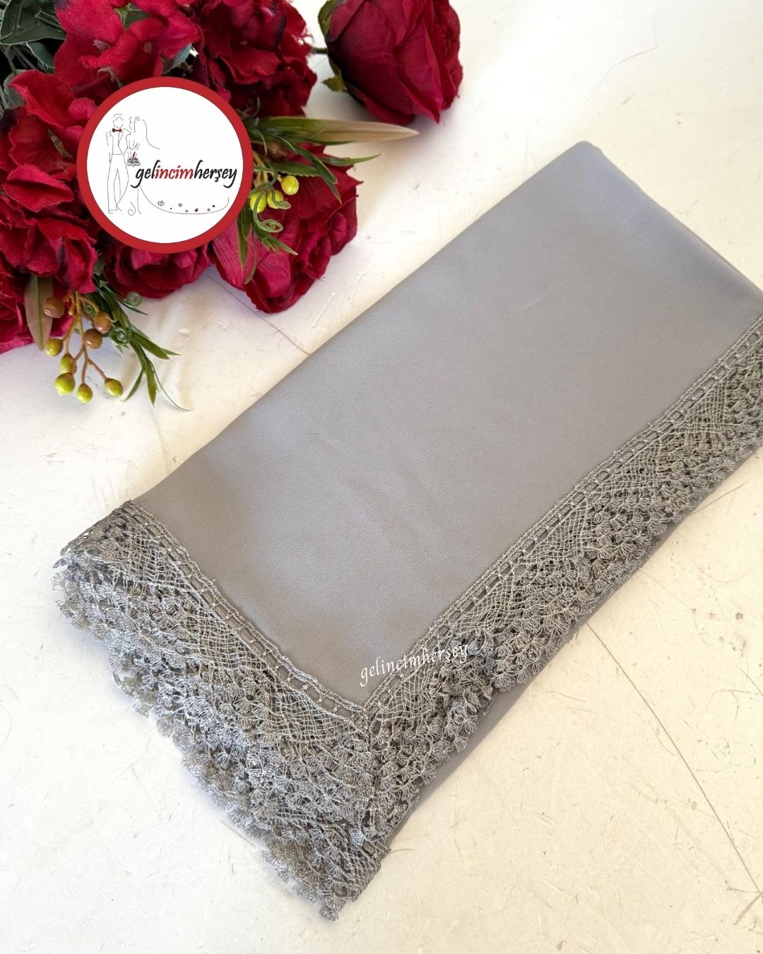 GelincimherşeyMakineİşiİğneOyalıMevlütÖrtüsüGri