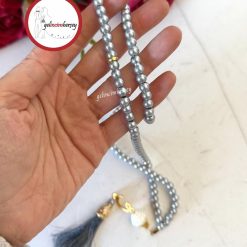 Gelincimherşey Püsküllü İnci Tesbih - GRİ