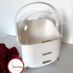 Gelincimherşey Şeffaf Bölmeli Çekmeceli Gelin Makyaj Organizeri