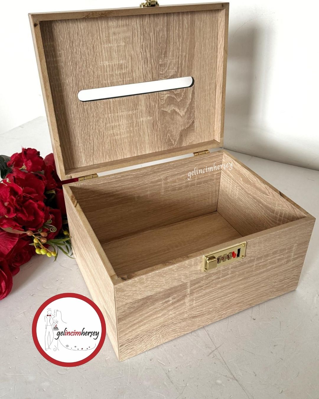 Gelincimherşey Ahşap Kilitli Takı Sandığı
