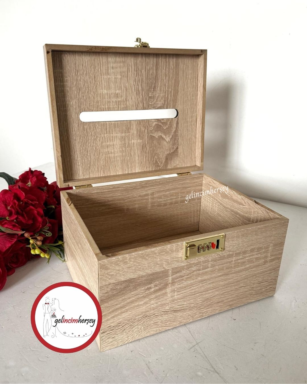 Gelincimherşey Ahşap Kilitli Takı Sandığı