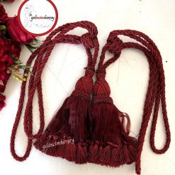 Gelincimherşey Fon Perde İçin Kol Bağı Püsküllü 2’li Braçol - Bordo