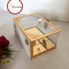 Gelincimherşey Gold Kristal Başlıklı Şeffaf Makyaj Sandığı