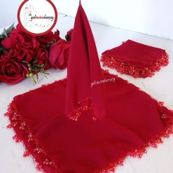 Gelincimhersey Kristal Boncuklu Şifon Halay Mendili 10lu