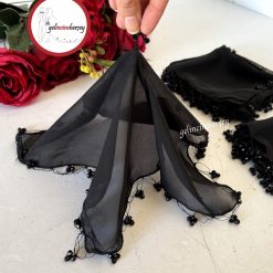 Gelincimherşey Kristal Boncuklu Şifon Halay Mendili 10'lu - SİYAH