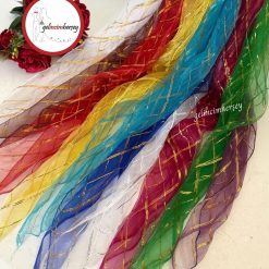 Gelincimherşey 10'lu Rengarenk Organze Halay Mendili Fular