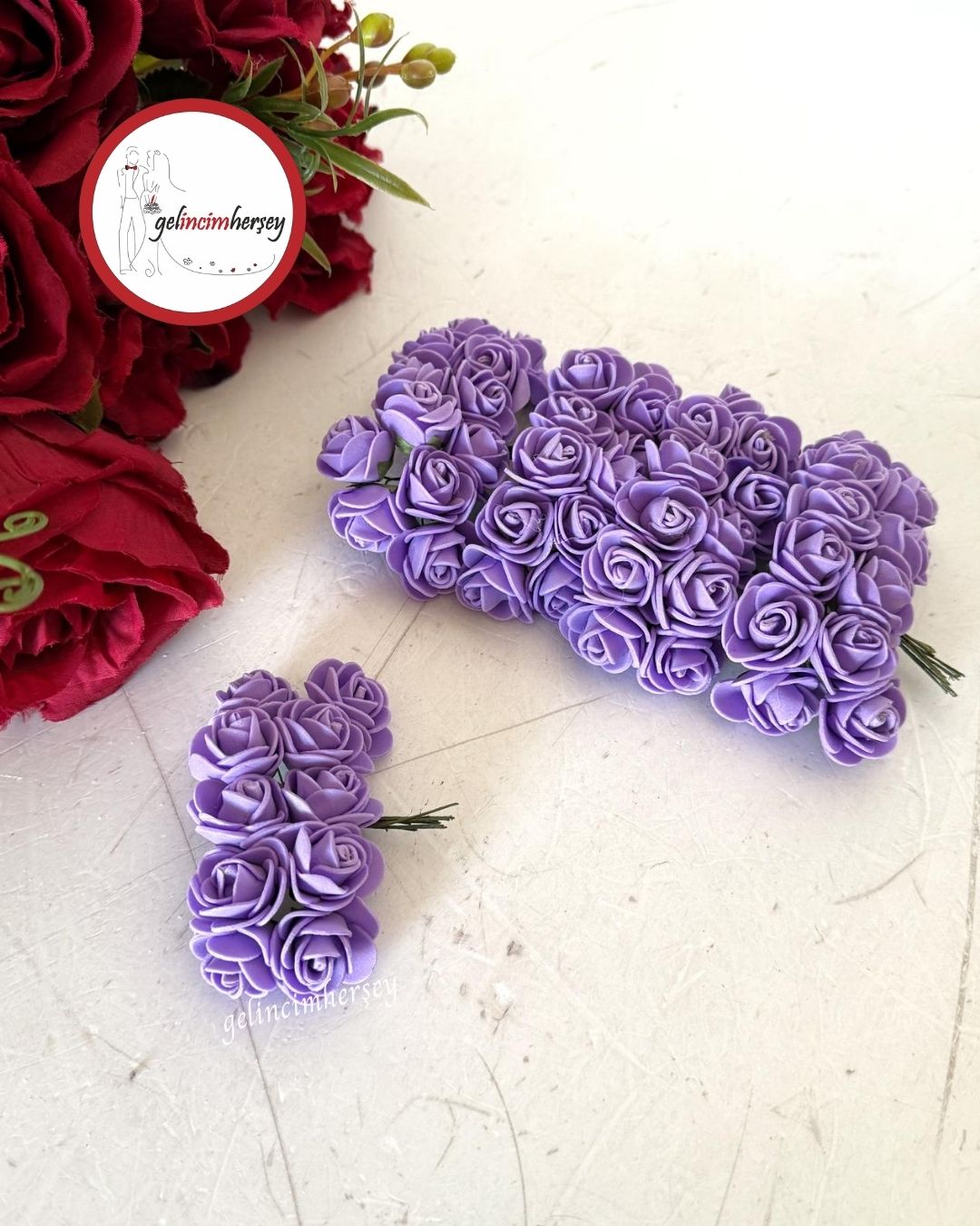 Gelincimherşey60'lıLateksÇiçekMor