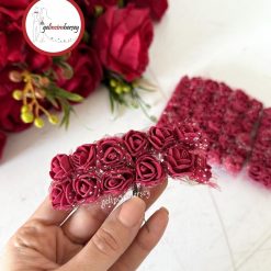 Gelincimherşey 60’lı Tüllü Lateks Çiçek - BORDO