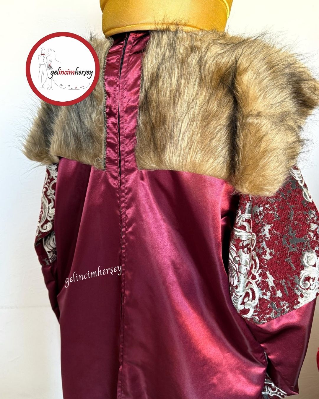 GelincimherşeyBordoProfesyonelKaliteOsmanlıDönemiPadişahKostümü3