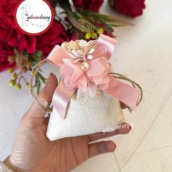 Gelincimherşey Dantelli Keten Süslemeli Lavanta Kesesi