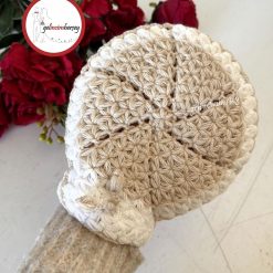 Gelincimherşey Kese Şeklinde El Örgüsü Lif - BEJ