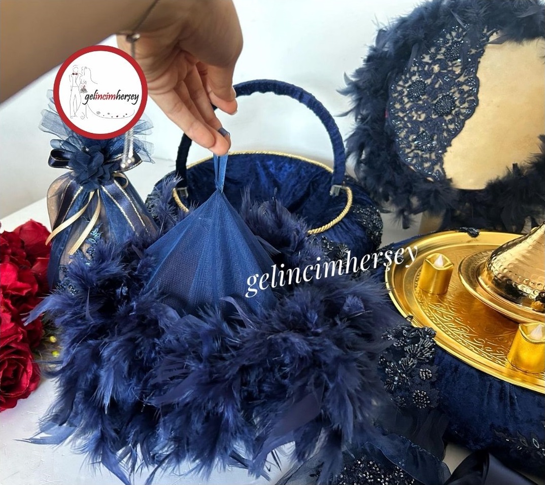 GelincimherşeyLacivertHürremVIPBoncukDantelliKınaSeti1